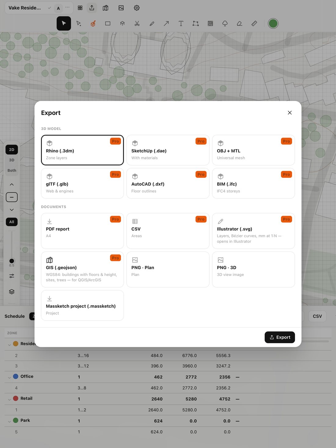 Export to your tools
